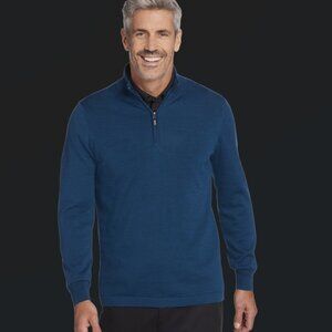Joseph Abboud Modern Fit Merino Wool Quarter Zip Sweater